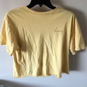 Pale Yellow “Honey” Brandy Melville Top